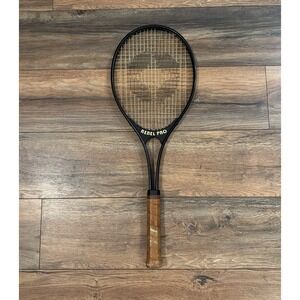 Vintage Spalding Rebel Pro 4 1/2 L Tennis Racket Cowhide Grip